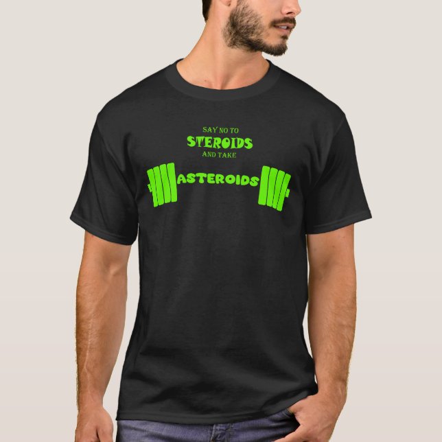 Camiseta divertido anatoly no a los esteroides tomar astero (Anverso)
