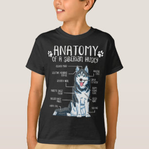 Camiseta Divertido anatomía siberiano Husky Dog Lover