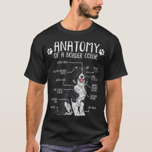 Camiseta Divertido Anatomy Border Collie Dog Lover