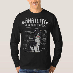 Camiseta Divertido Anatomy Border Collie Dog Lover