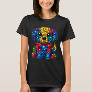 Camiseta Divertido animal amante de los perros Polka Dots H