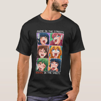 Camiseta Divertido Anime En Las Hojas Anime