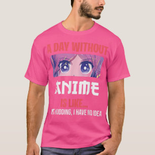 Camiseta Divertido Anime Merch Para Los Chicas Adolescentes