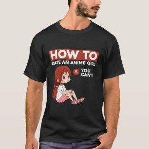 Camiseta Divertido Anime Shirt Kawaii Cómo Salir Con Un Chi