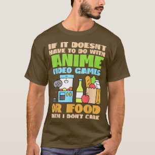 Camiseta Divertido Anime Tee Si No Son Videojuegos De Anime