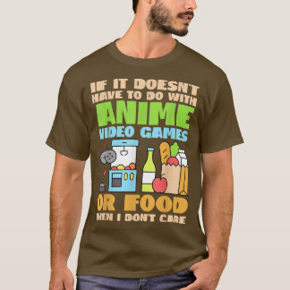 Camiseta Divertido Anime Tee Si No Son Videojuegos De Anime