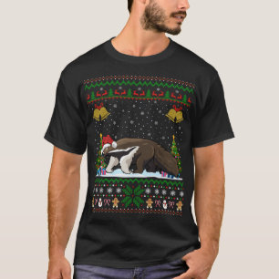 Camiseta Divertido Anteater Xmas Gift Santa Hat Ugly Anteat
