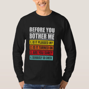 Camiseta Divertido antes de que se burle de mi lista de com