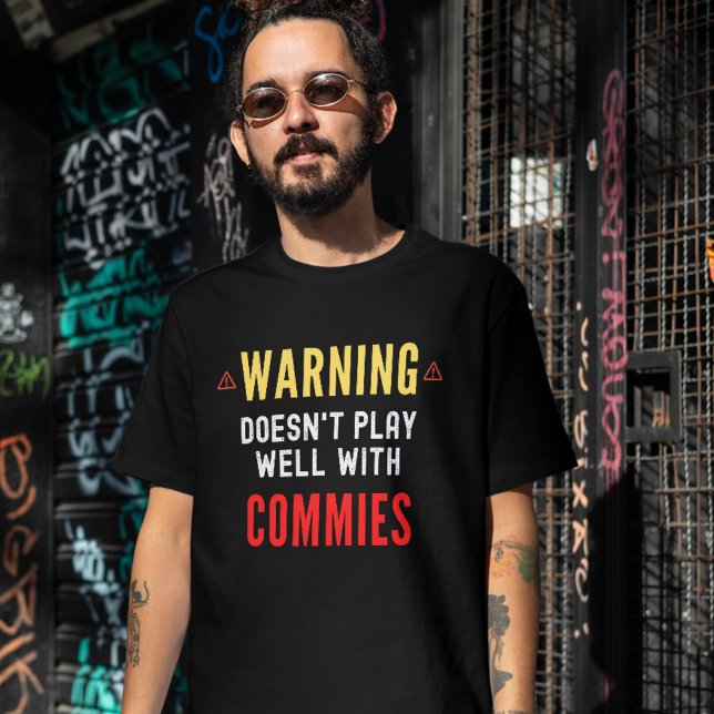 Camiseta Divertido anti comunista, anti socialista (Subido por el creador)