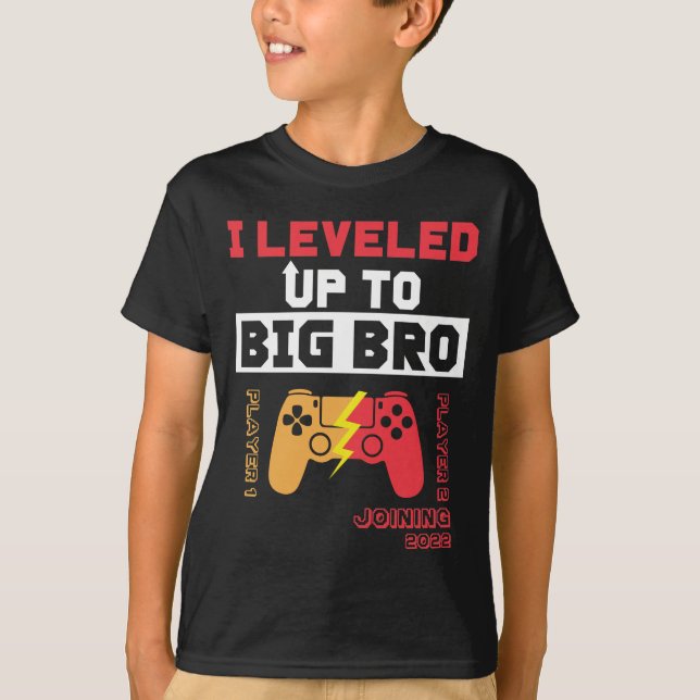 Camiseta Divertido aplanado al hermano mayor 2022 (Anverso)