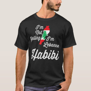 Camiseta Divertido árabe libanés No estoy gritando, soy lib