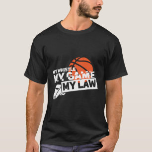 Camiseta Divertido árbitro de baloncesto cita aros de regal