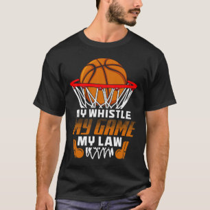 Camiseta Divertido árbitro de baloncesto Citas Regalo I aro