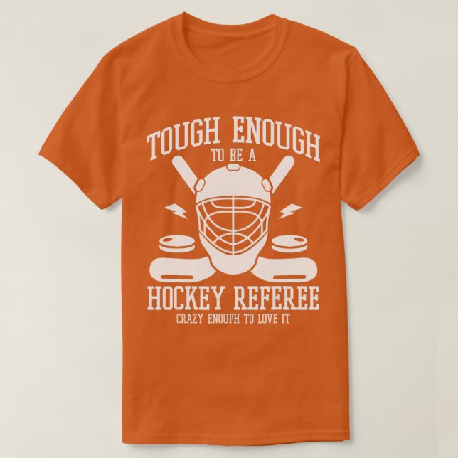 Camiseta Divertido árbitro de hockey sobre hielo (Diseño del anverso)