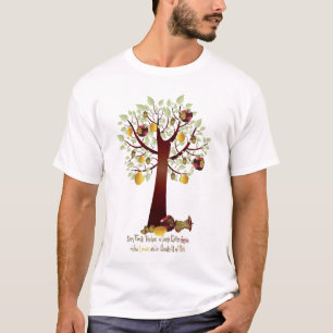 Camiseta Divertido árbol de la familia Apple
