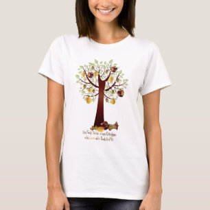 Camiseta Divertido árbol de la familia Apple