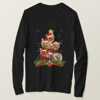 Camiseta Divertido árbol de navidad del perro horrible en Y