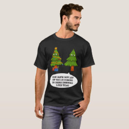 Camiseta Divertido árbol de Navidad - Famosos Navidades gra