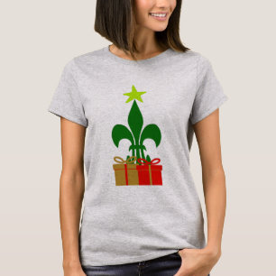 Camiseta Divertido árbol de Navidad Louisiana Cajun Nueva 