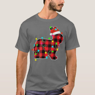 Camiseta Divertido árbol de Navidad rojo plastificado navid