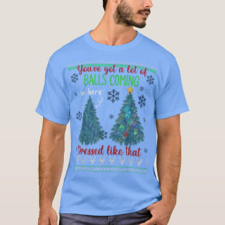 Camiseta Divertido árbol de Navidad Topper Xmas Gag Sayings