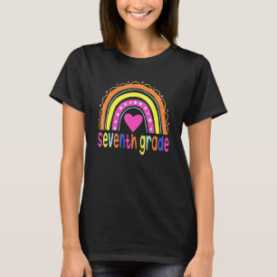 Camiseta Divertido arcoiris de séptimo grado de vuelta a la