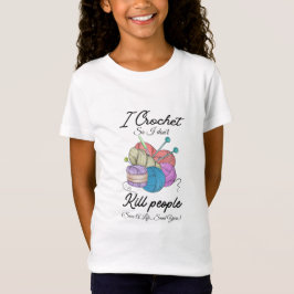Camiseta Divertido Arte de Hilo Crochet Salva una Vida