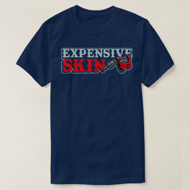 Camiseta Divertido artista del tatuaje costoso tatuaje de p (Diseño del anverso)