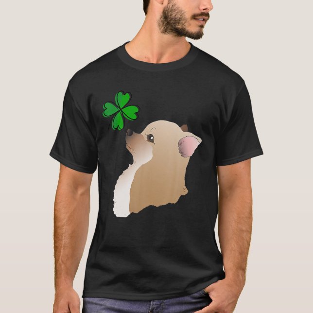 Camiseta Divertido artista irlandés Chihuahua Dueño de Perr (Anverso)