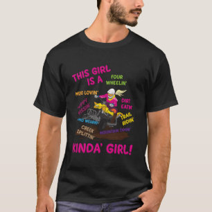 Camiseta Divertido Atv Quad Biking Saying - Atv Chica - Cua