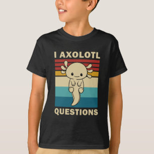 Camiseta Divertido Axolotl I Preguntas Axolotl - Niños Axol
