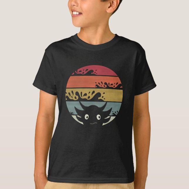 Camiseta Divertido Axolotl Lover 80 Estilo Retro Molesto (Anverso)