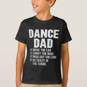 Camiseta Divertido bailarín bailando con papá