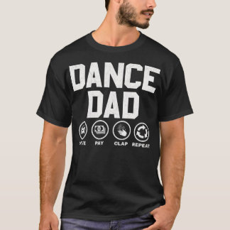 Camiseta Divertido bailarín bailando con papá