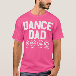 Camiseta Divertido bailarín bailando con papá
