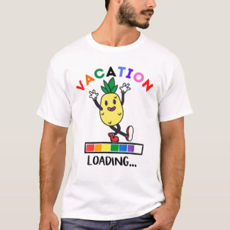 Camiseta Divertido baile de piña de vacaciones Cargando piñ