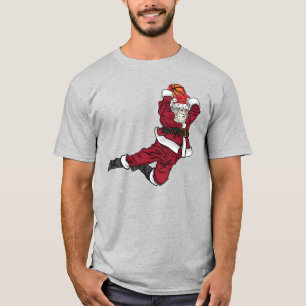 Camiseta Divertido baloncesto Santa Dunk