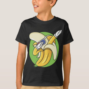 Camiseta Divertido Banana Dabbing Dancing Cuit Fruit Vegan