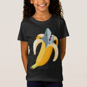 Camiseta Divertido banano de tiburón banana harina amante d