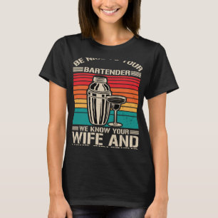Camiseta Divertido barman mixólogo barman barman bartend