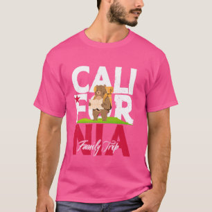 Camiseta Divertido Bear Senderismo Aventura California Summ