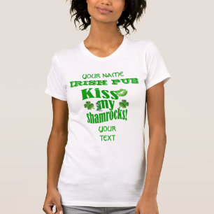Camiseta Divertido beso mi tréboles St Patrick