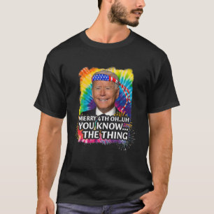 Camiseta Divertido Biden Dazed Merry Feliz 4 De Saber El