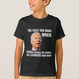 Camiseta Divertido Biden La Cara Que Pones Cuando Rusia Inv