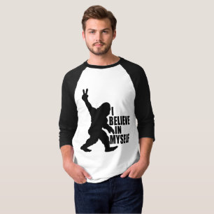 Camiseta Divertido Bigfoot - Creo en mí mismo