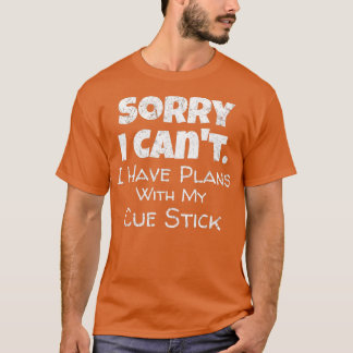 Camiseta Divertido billar Cue Stick Cita Billiards Snooker