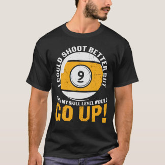 Camiseta Divertido Billiard diciendo retro