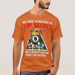 Camiseta Divertido Billiards Art Para Hombres Billiards Poo
