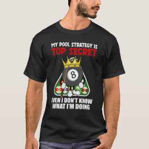 Camiseta Divertido Billiards Art Para Hombres Billiards Poo
