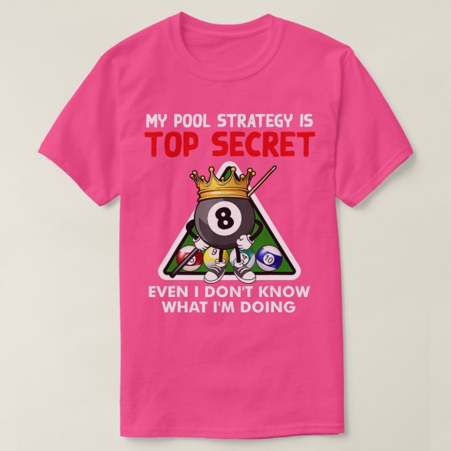 Camiseta Divertido Billiards Art Para Hombres Billiards Poo (Diseño del anverso)